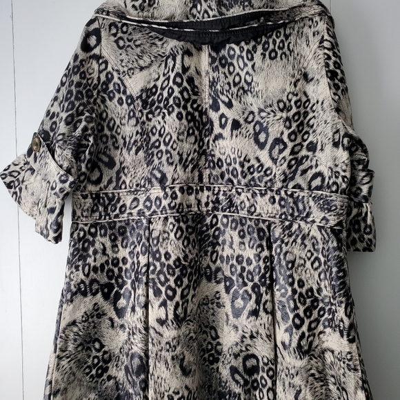 Jacket Red Coral Animal Print Large - Picture 2 of 2